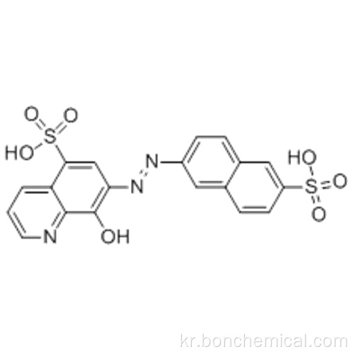 5- 퀴놀린 술폰산, 8- 하이드 록시 -7- (6- 설포 -2- 나프 틸 라조)-CAS 56990-57-9